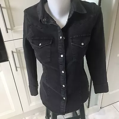Buy Asos Womens Denim Jacket, Washed Black, Size 10,  • 11£