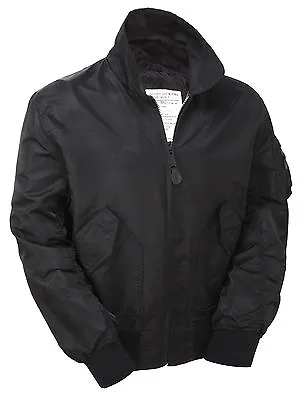 Buy Lightweight Jacket MA2 CWU US Air Force Flight Bomber Military Coat Black Top • 22.99£