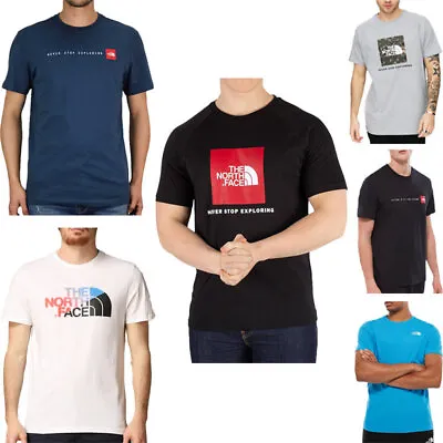 Buy The North Face Mens T Shirt Casual Summer Gym Tops Cotton Tee TNF Short Sleeve • 16.95£