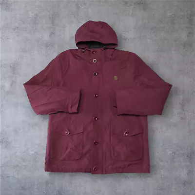 Buy Fred Perry Parka Jacket Coat Mens Size Large Red Mod Ska Casual Polyamide • 49.99£
