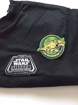 Buy Star Wars ILM VFX Crew T-shirt & Patch Unused From 1999 • 44.99£