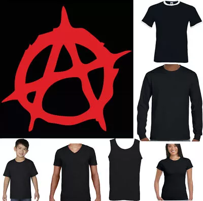 Buy ANARCHY SYMBOL T-SHIRT, Anarchist Revolution Crass Che Guevara Punk Music Logo  • 10.99£