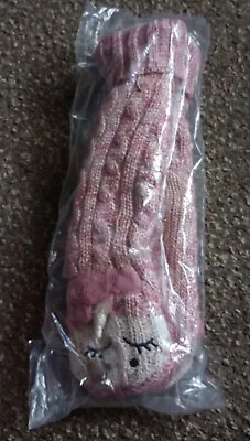 Buy Ladies NEXT BNWT Pink Sparkly Unicorn Fleece Lined Slipper Socks UK 4-7 • 15£