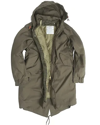 Buy Mil-Tec US Army Olive Drab M51 Fishtail Winter Shell Hooded Parka With Liner  • 99.99£