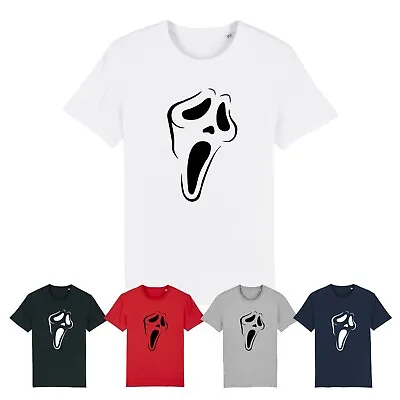 Buy SCREAM MASK HALLOWEEN T-Shirt Scary MOVIE Spooky Ghost FACE Horror SLASHER TOP • 9.99£