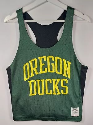Buy Oregon Ducks Women's Large Reversable Mesh Racerback Tank Original Legaue Green • 13.15£