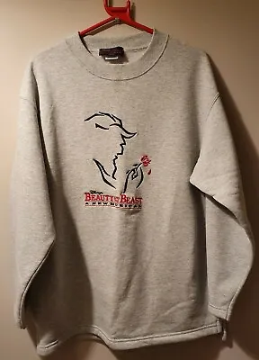 Buy Vintage Rare Disney Beauty And The Beast A New Musical Jumper Size Medium  • 18.95£