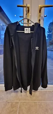 Buy Men's Adidas Trefoil Black Zip Hoodie (M)  • 30£