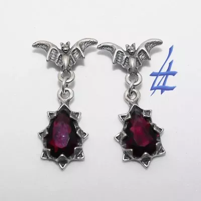 Buy Gothic Dark Night Bat Earrings 2022 Trend Punk Rock Hip Hop Jewelry For Women • 5.99£