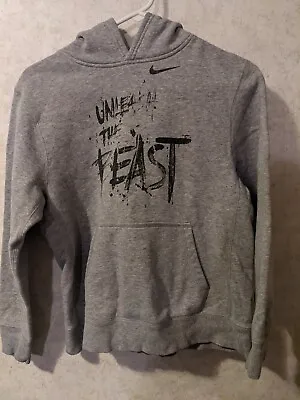 Buy Nike Hoodie Jacket Youth Lg Unleash The Beast Pullover Gray Comfortable • 9.48£