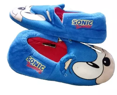 Buy Sonic The Hedgehog Big Kids Slippers Fleece Cosy Warm Size 3uk Junior • 1.74£