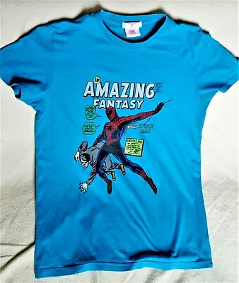 Buy Marvel Amazing Spiderman T-shirt In Blue Size S • 15£