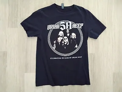 Buy URIAH HEEP 50 Years Celebration Tour Tee Shirt Size M Great Condition • 14£