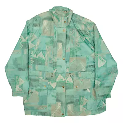 Buy GALAXY Womens Jacket Green Geometric XL • 28.99£
