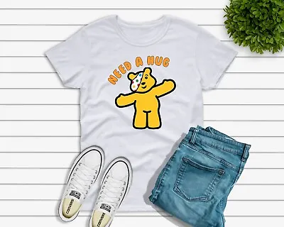 Buy Children In Need - Pudsey Bear  - Charity T-shirt - Pudsey Need A Hug -Donation • 22.09£