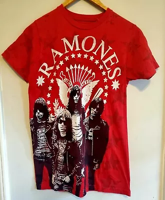 Buy Ramones - Vintage, Red T-shirt [unisex] Size Small - Very Rare! • 15.12£