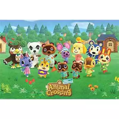 Buy Nintendo Animal Crossing Line Up 91.5 X 61cm Maxi Poster New Official Merch • 8.65£