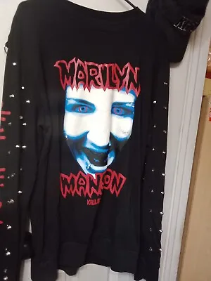 Buy Marilyn Manson Long Sleeve Shirt, Studded Killstar Sweater, Gothic Clothing • 168.90£
