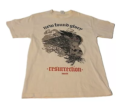 Buy New Found Glory Resurrection T Shirt Size Medium Cream White Rock Music  • 17.01£