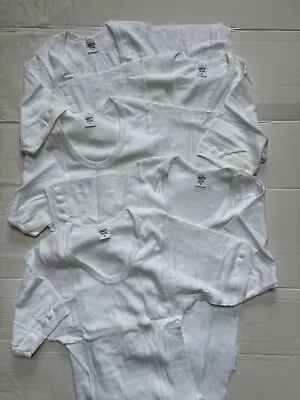 Buy 5x German Army Short Sleeve T-Shirt Vest 100% Cotton Military Undershirt • 11.95£