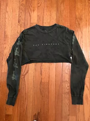 Buy Foo Fighters Self-Titled Military Longsleeve Cropped London Green Size S • 23.75£