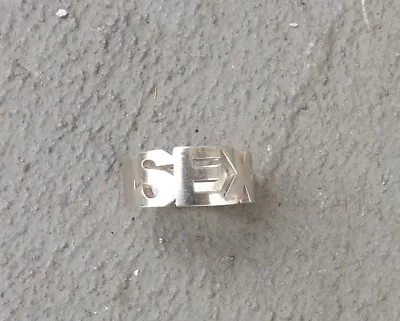 Buy Mens Sterling Silver Sex Ring Lgbtq Jewelry • 57.80£