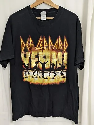 Buy Def Leppard Concert T-Shirt Rock Brigade 2006 TOUR Size L Black Double Side • 14.39£