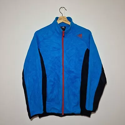 Buy Adidas - Mens Retro Medium Blue, Black & Orange Fleece Full Zip Jacket '11 Japan • 0.99£