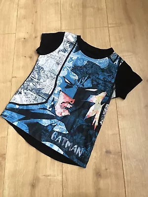 Buy Boys T Shirts 5-6 Years NUTMEG Blue Batman • 0.99£