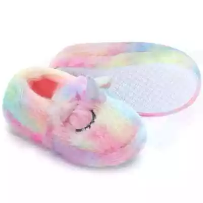 Buy Girls Fluffy Unicorn Slippers Size 11 • 5.99£