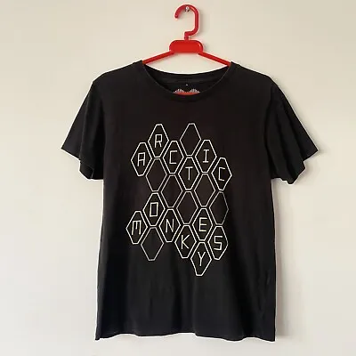 Buy Arctic Monkeys AM Black T-Shirt Size Small Hexagon Print Continental Tee Rare • 24.99£