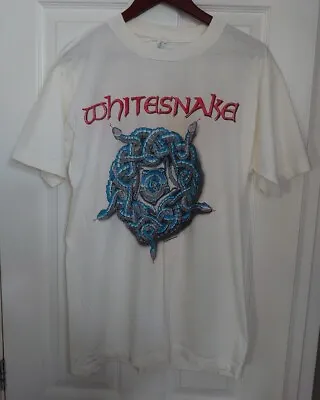 Buy Whitesnake Vintage 1990 Tour T-shirt Size X-Large Very Good Condition Donington • 55£