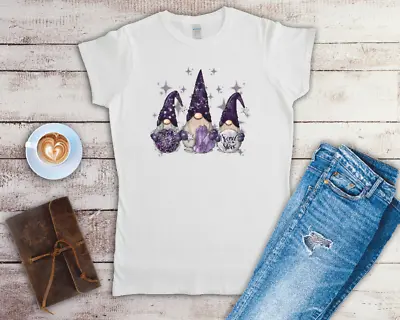 Buy Celestial Gnomes Ladies Fitted T Shirt Sizes Small-2XL • 12.49£