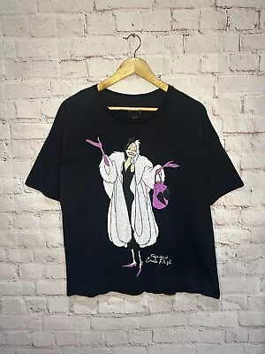 Buy Disney Cruella Oversized T Shirt Graphic Print Comfortable Cute Size Large • 9.99£