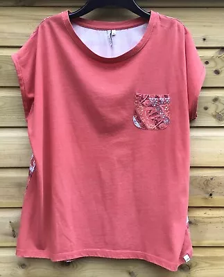 Buy ANIMAL Surfer Wear Watermelon Cotton Blend T-shirt Contrast Back & Pocket UK12 • 9£