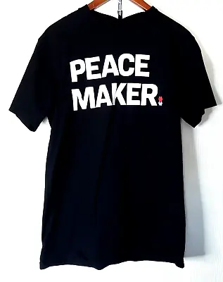 Buy Preemptive Love Medium Tee Shirt Peace Maker Black 100% Cotton Short Sleeve • 17.29£