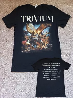 Buy Trivium Court Of The Dragon T-Shirt - Size M - Heavy Metal - Metallica Pantera • 9.99£