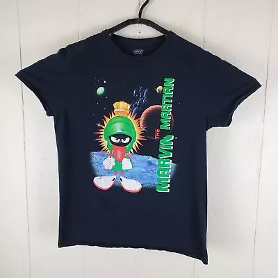 Buy Marvin The Martian Shirt Womens Large Black Crew Neck Short Sleeve Graphic • 16.76£