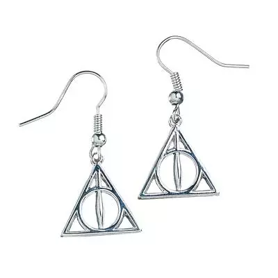 Buy Harry Potter - Harry Potter Silver Plated Earrings Deathly Hallows - N - J300z • 11.64£