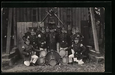 Buy Postcard Firefighters In Uniform With Drums  • 7.22£