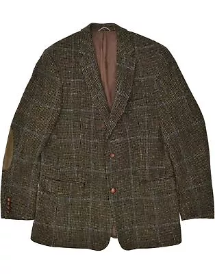 Buy MARIO BARUTTI Mens Long 2 Button Blazer Jacket Size 48 2XL Green Check BF38 • 40.76£