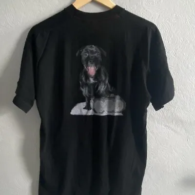 Buy Mens Dog With Headphones Vintage Single Stitch Graphic Print T-Shirt - Large • 8£