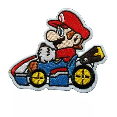 Buy Mario Kart Inspired Character Super Mario Iron On Patch Sew On Transfer Badge • 2.79£