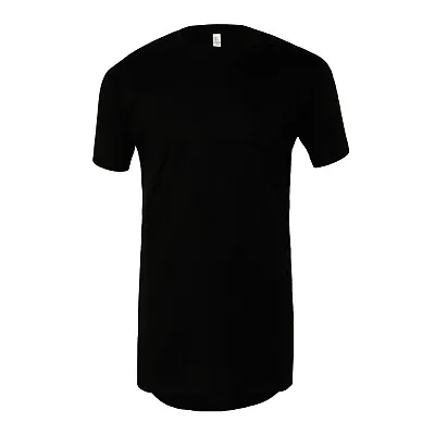 Buy Longline Mens T-Shirt Short Sleeve Long Body Oversized Baggy Fit Bella Canvas • 8.31£