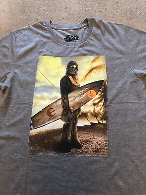 Buy Men’s Boy’s Star Wars T Shirt Chewbacca Surfing Size L. NEW • 8.99£