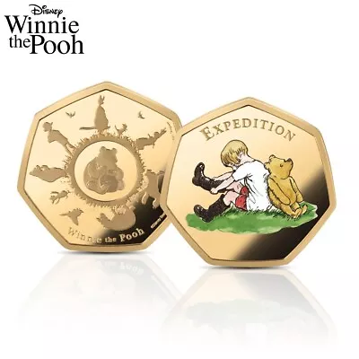 Buy Winnie The Poo Collectable Coin, 24ct Gold 2.25g • 199.99£