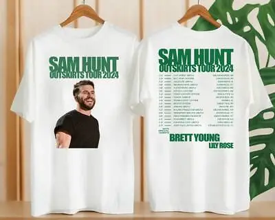 Buy Sam Hunt 2024 Concert Merch, Sam Hunt 2024 Outskirts Tour T-Shirt • 56.73£