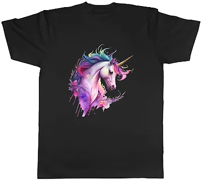 Buy Magical Unicorn Mens T-Shirt Mythical Fantasy Horn Creature Unisex Tee Gift • 8.99£