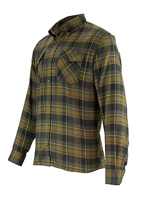 Buy Jack Pyke Flannel Shirt Brown Check Pattern Country Hunting Shooting Small • 22.99£