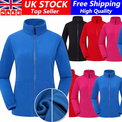 Buy Womens Ladies Fleece Jacket Full Zip Up Warm Classic Micro Fleece Anti Pill Tops • 6.99£